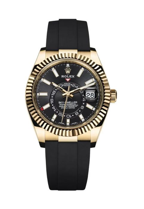 Rolex Sky-Dweller 326238 Yellow Gold 42mm Black