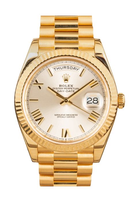 ROLEX Yellow Gold DAY-DATE 40 PRESIDENTIAL 228238 White